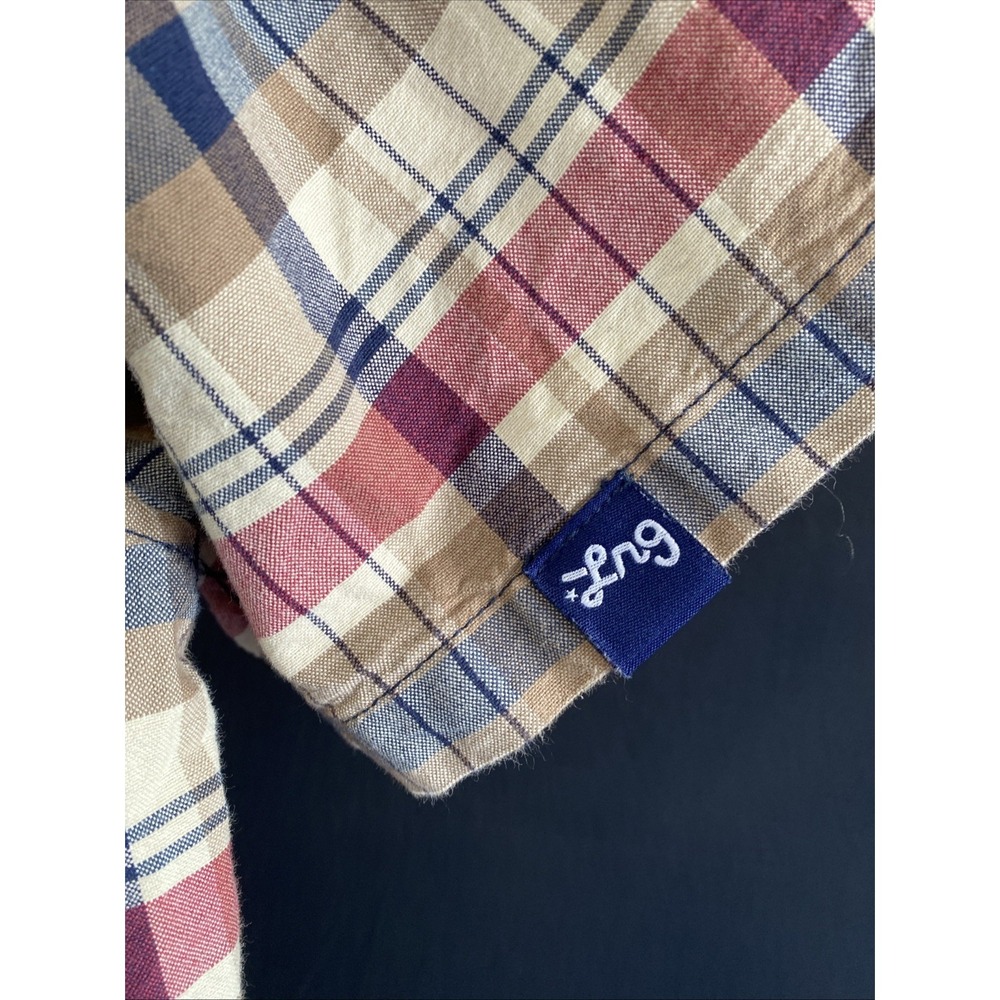 LRG Lifted Research Group Short Sleeve Button Up Flannel Shirt 2XL Hip Hop Y2K - Picture 6 of 12